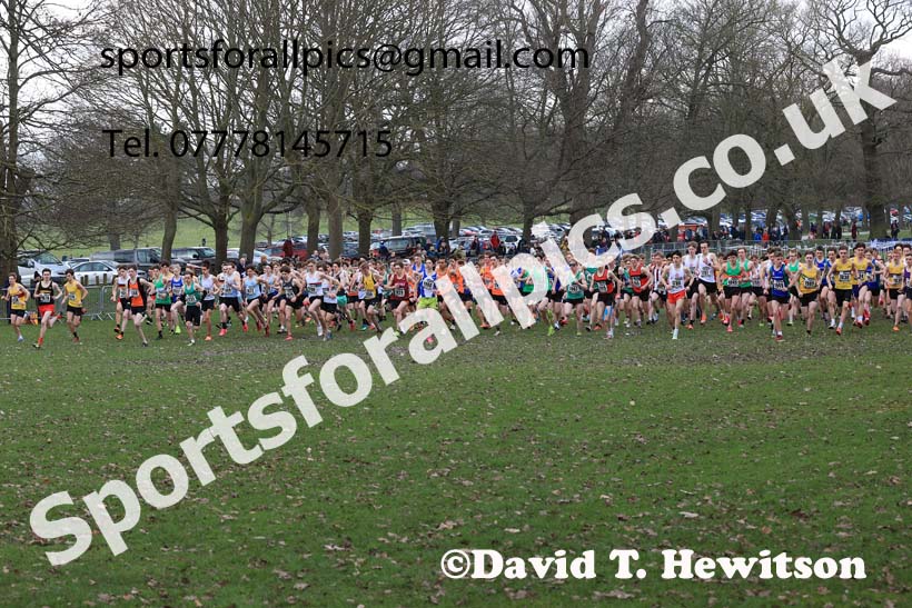 Mens Under-17s, 2024 CAU Inter Counties Cross Country Champs., Wollaton Park, Nottingham. Photo: David T. Hewitson/Sports for All Pics